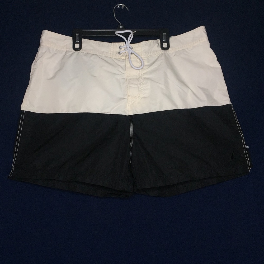 Nautica color block swim trunks